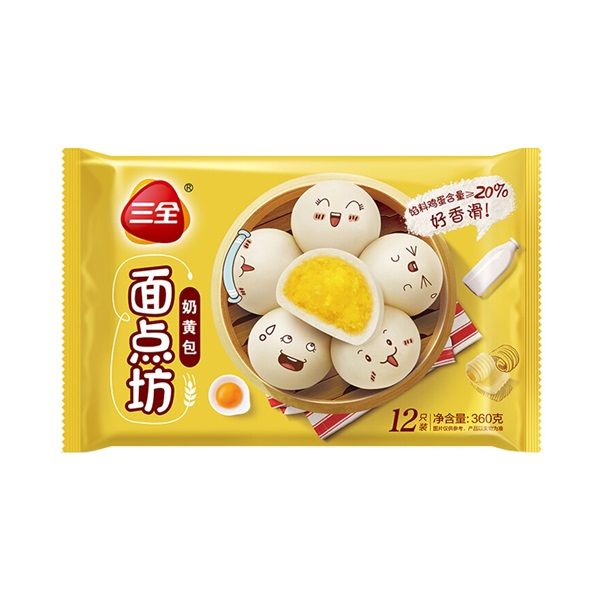 三全 面点坊奶黄包 360g/袋