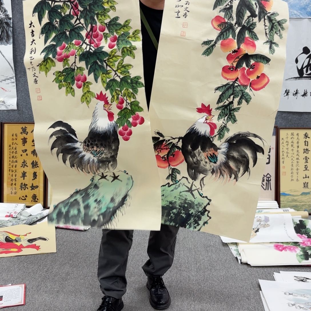 国画国画作品多次