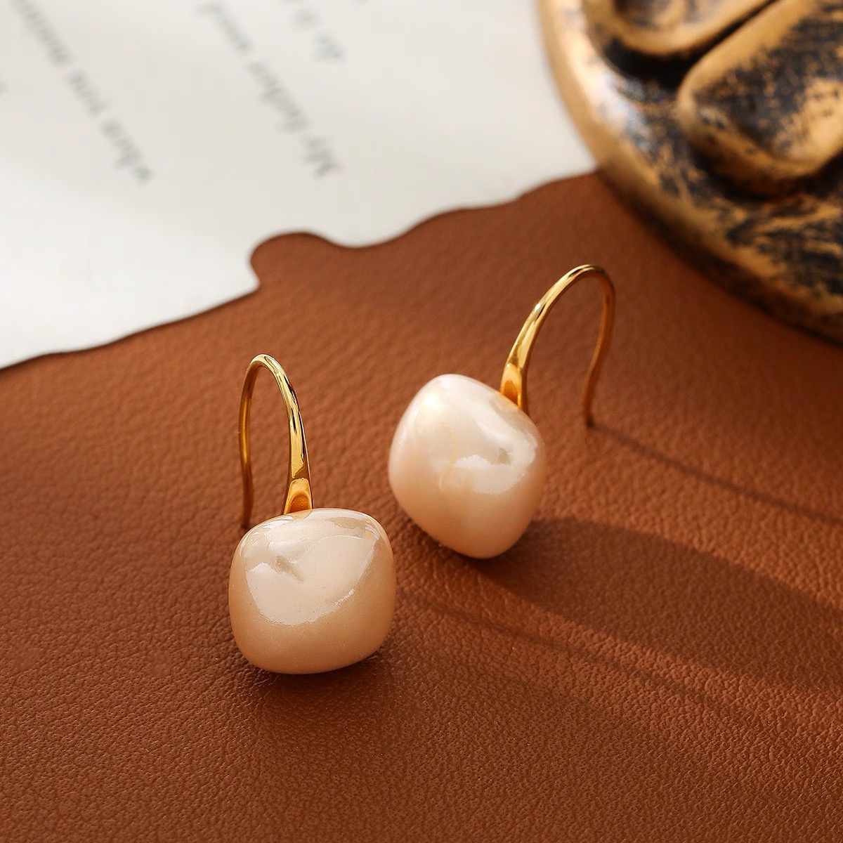 铜合金耳饰 【N58】2025爆款气质轻奢百搭简约精致网红设计师耳环