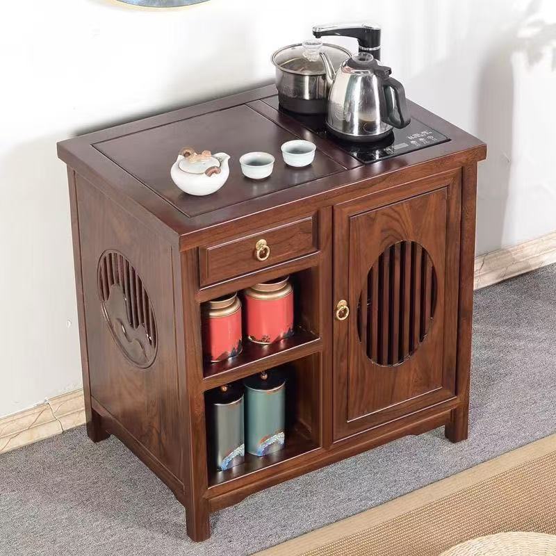 茶水柜实木茶桌茶台一整套餐边柜小茶桌办公室烧水柜茶吧机组合