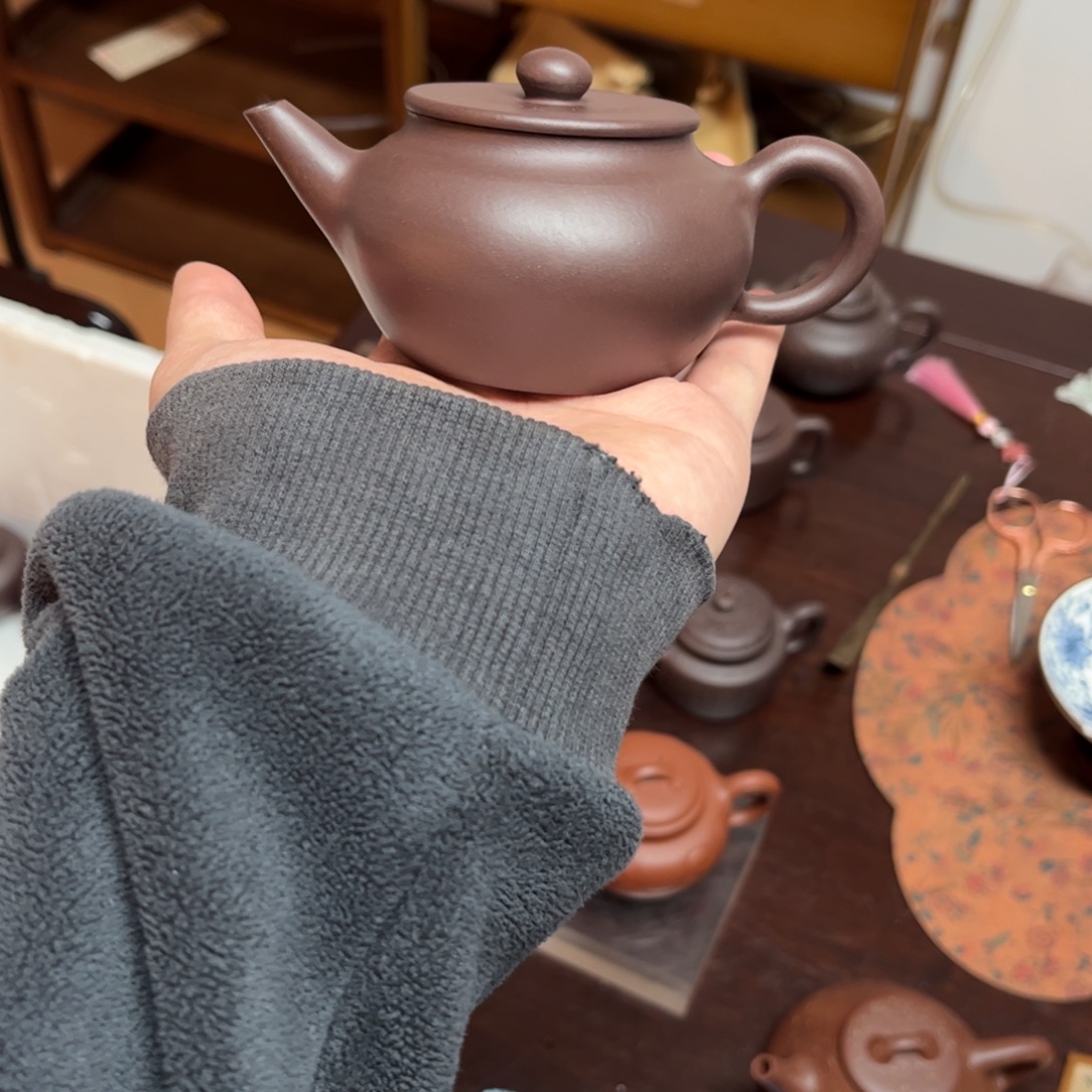 老***K紫砂茶壶平盖水平