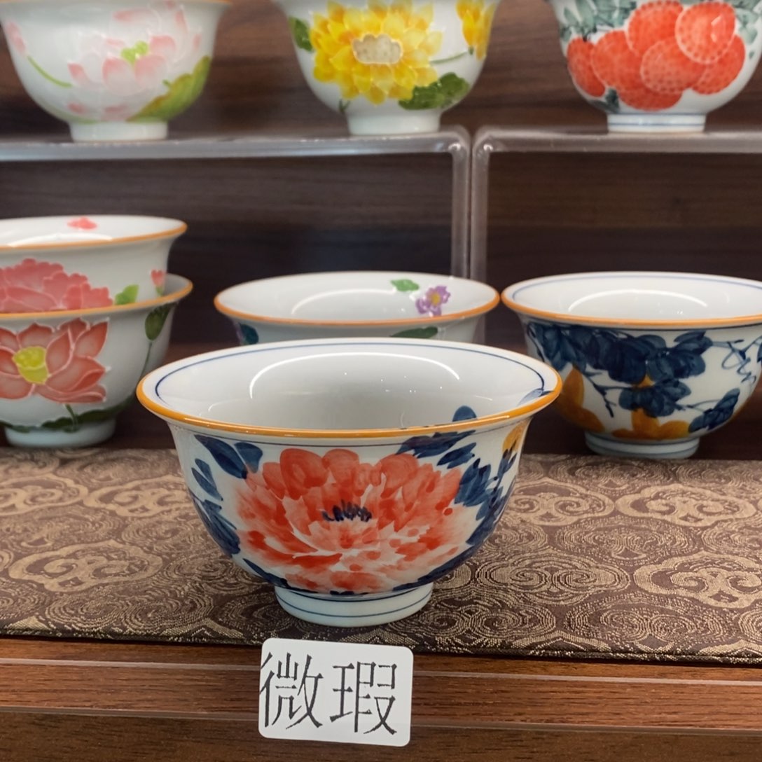 釉下彩老陶泥手工绘制