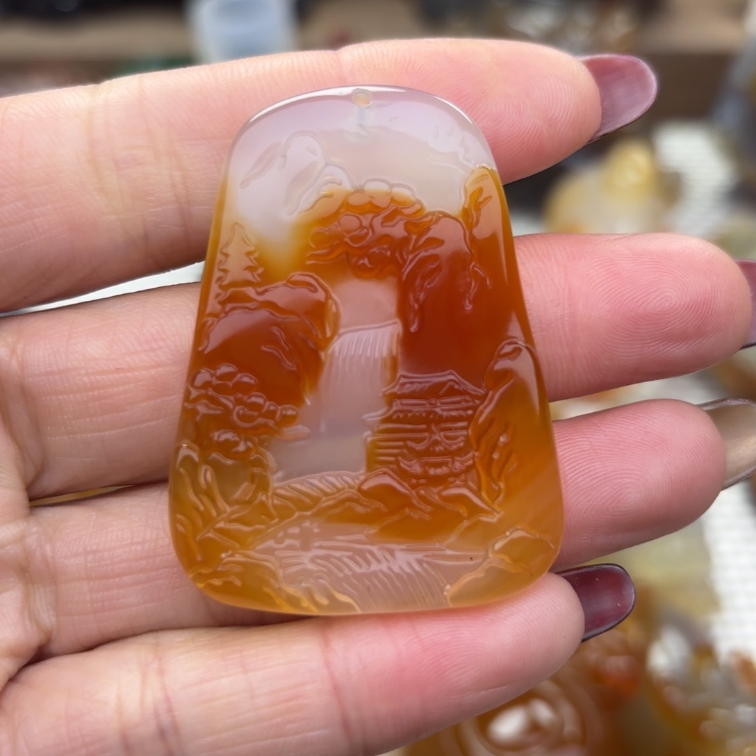 玛瑙/玉髓挂件未镶嵌