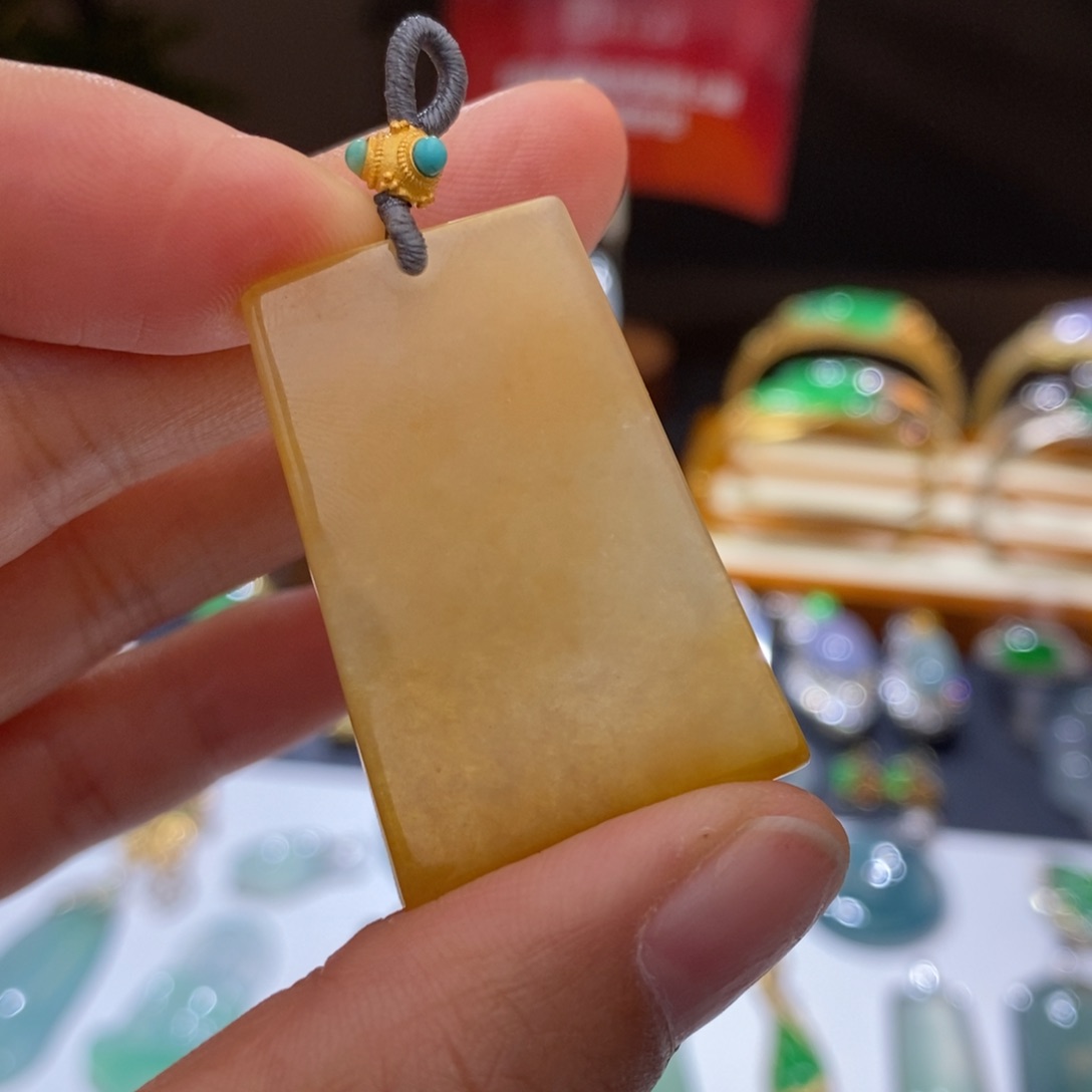 定制翡翠未镶嵌无事牌