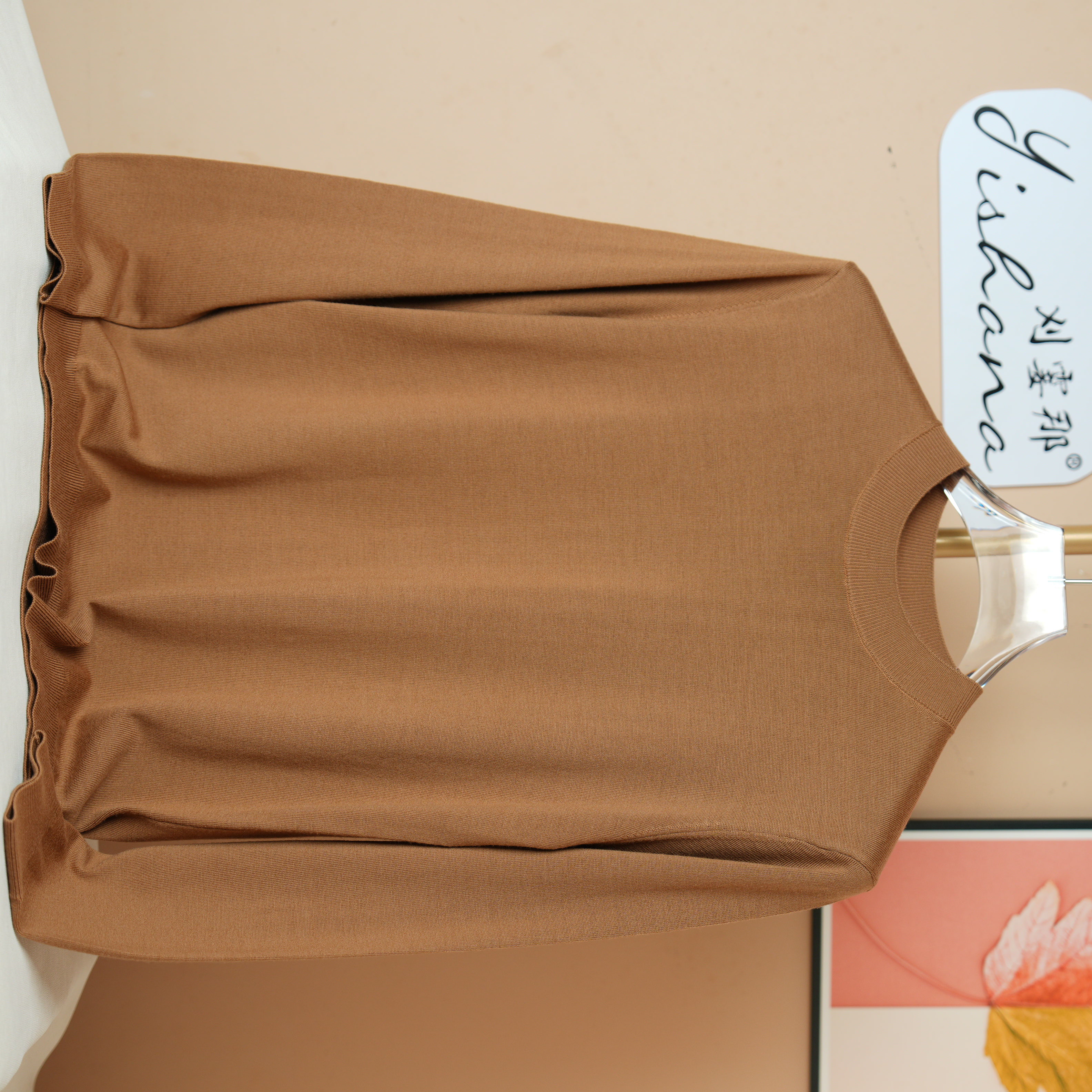 精纺350克均重圆领100%绵羊毛男装羊毛衫材质特性会有起球现象