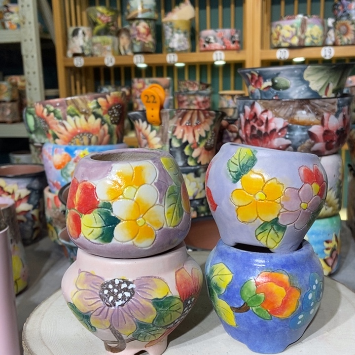 红陶景德镇艺术手绘作品