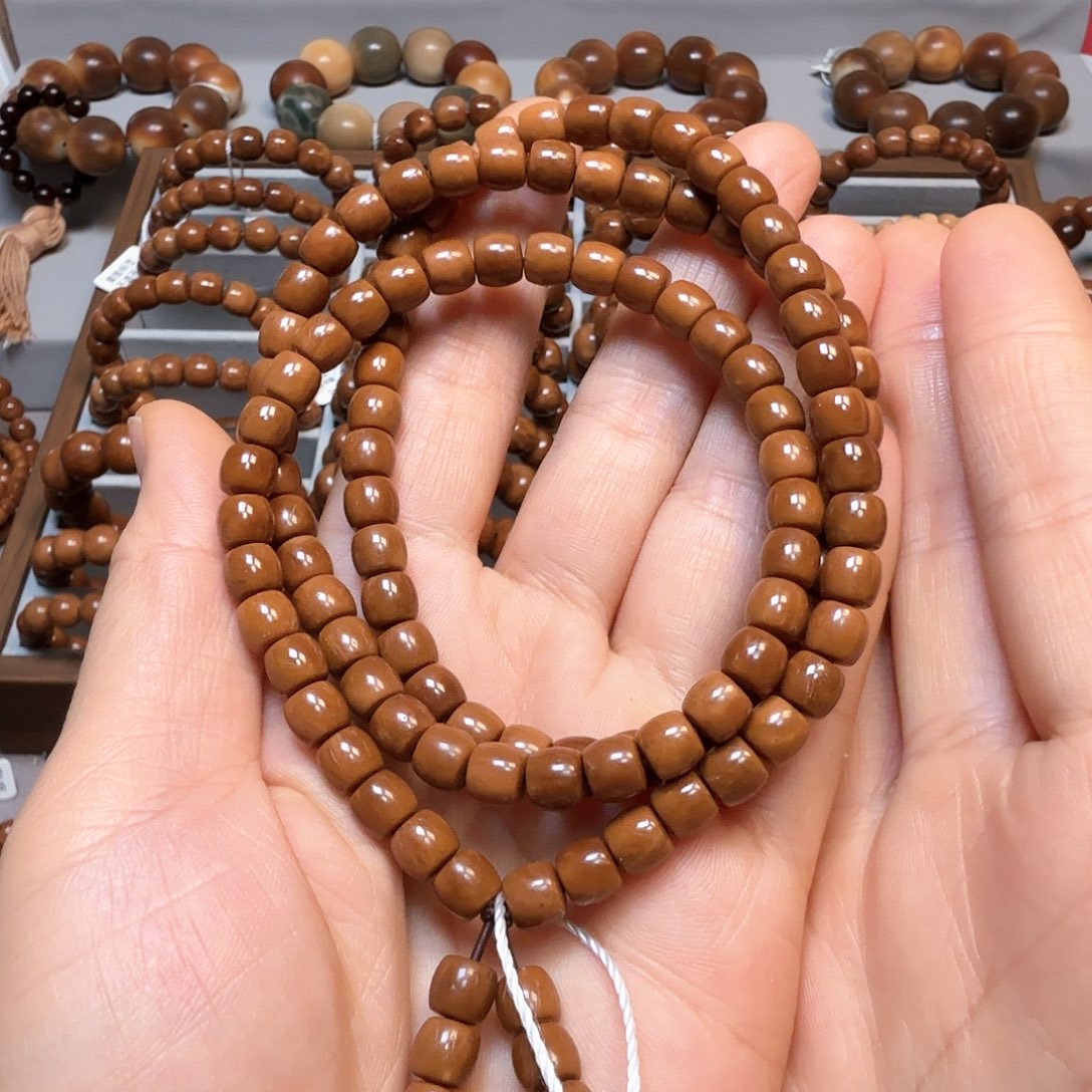 库克手串已*置库克菩提6*7直切珠70厘米长