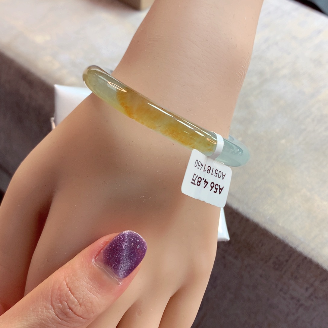 翡翠手镯（圆镯）未镶嵌44号85