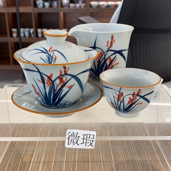 釉下老陶泥手工绘制