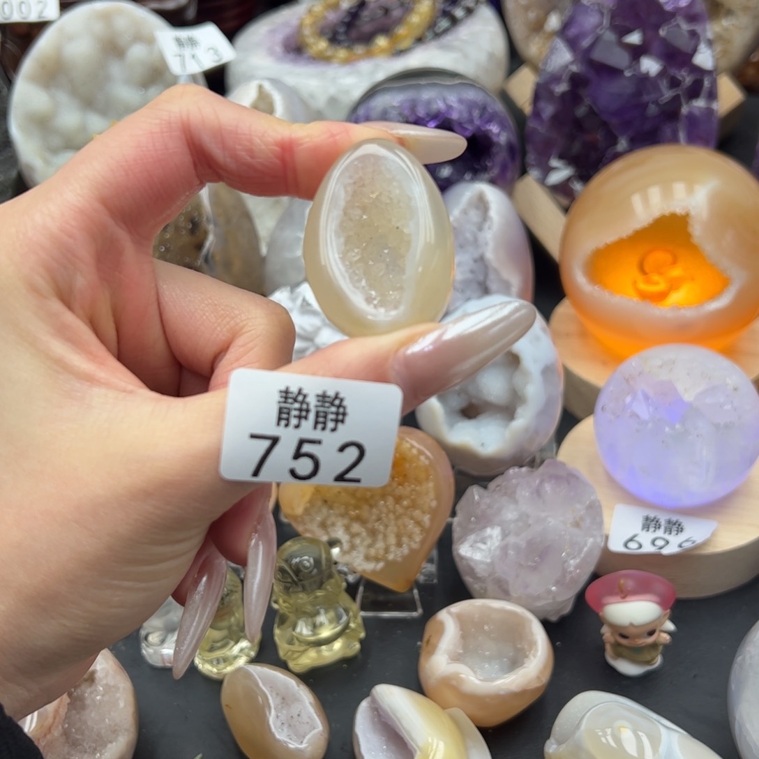 未镶嵌大型摆件（非配饰）紫晶小***呀752