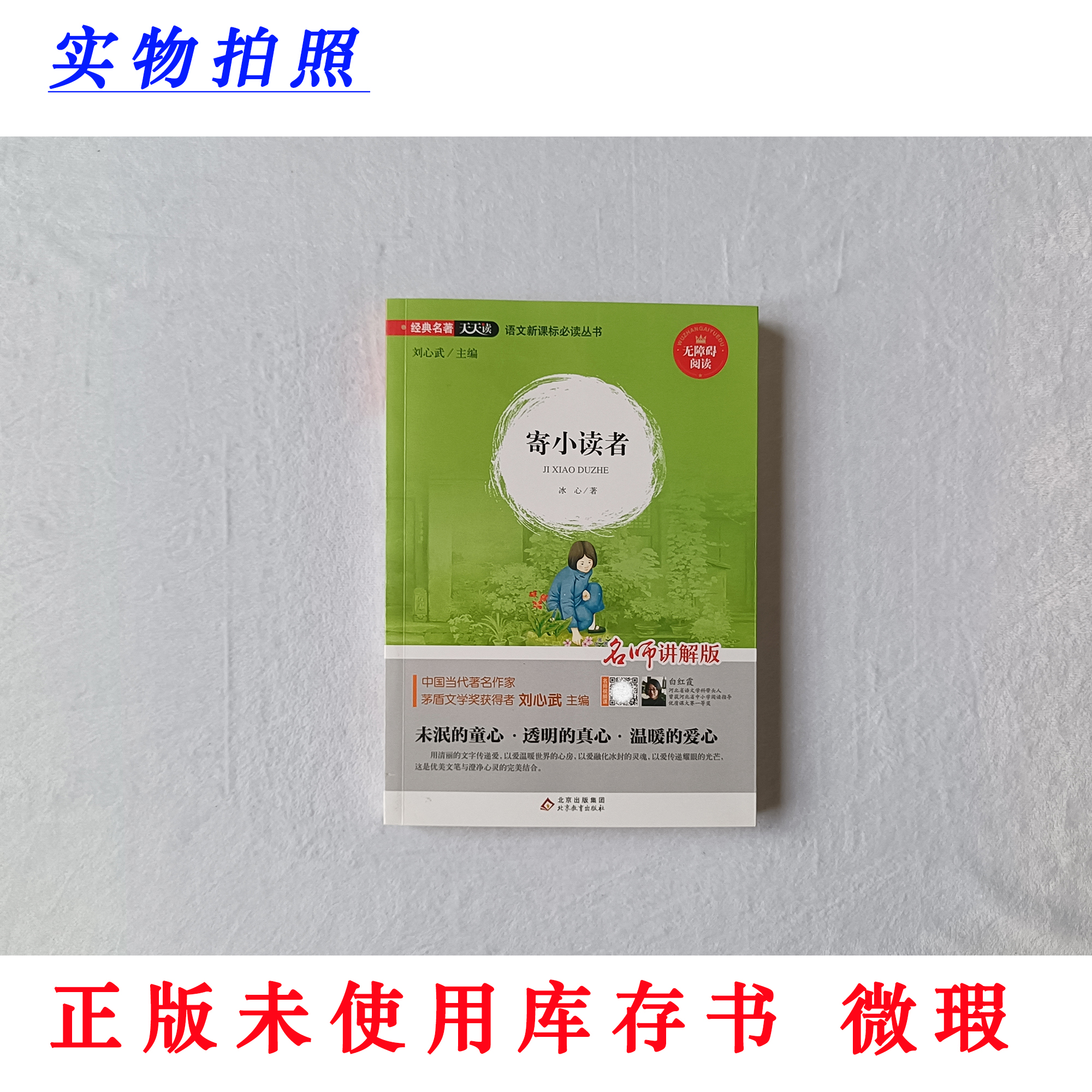 【正版未使用 微瑕】寄小读者 经典名著天天读 无障碍阅读 名师讲解