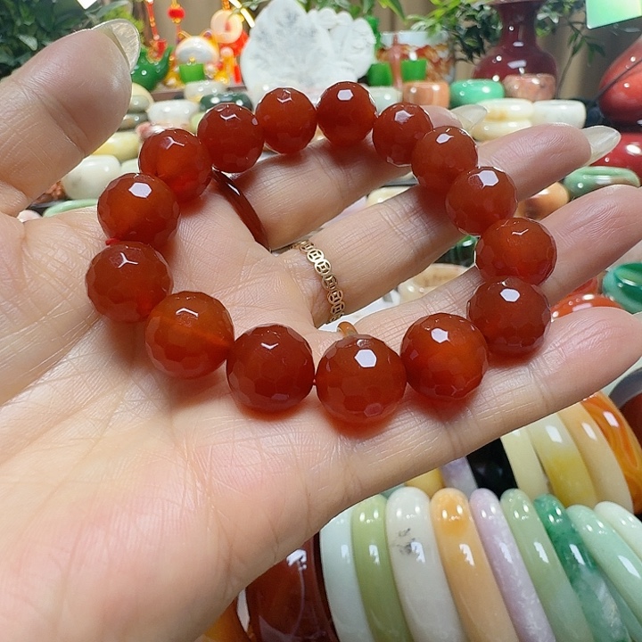 已***置玛瑙/玉髓未镶嵌手串