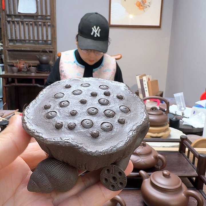 紫泥茶壶全手工制作好运连连
