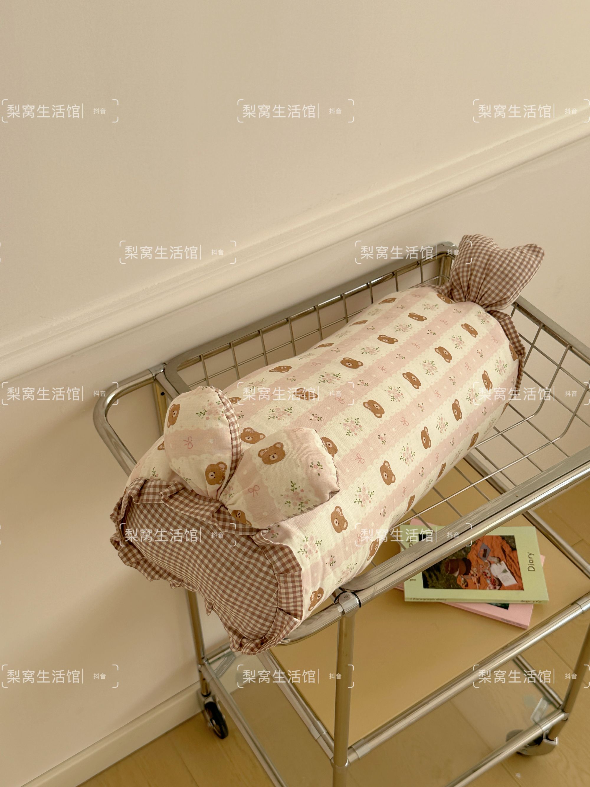 【饭米酸】全棉小清新双层纱 兔耳朵  糖果荞麦枕 