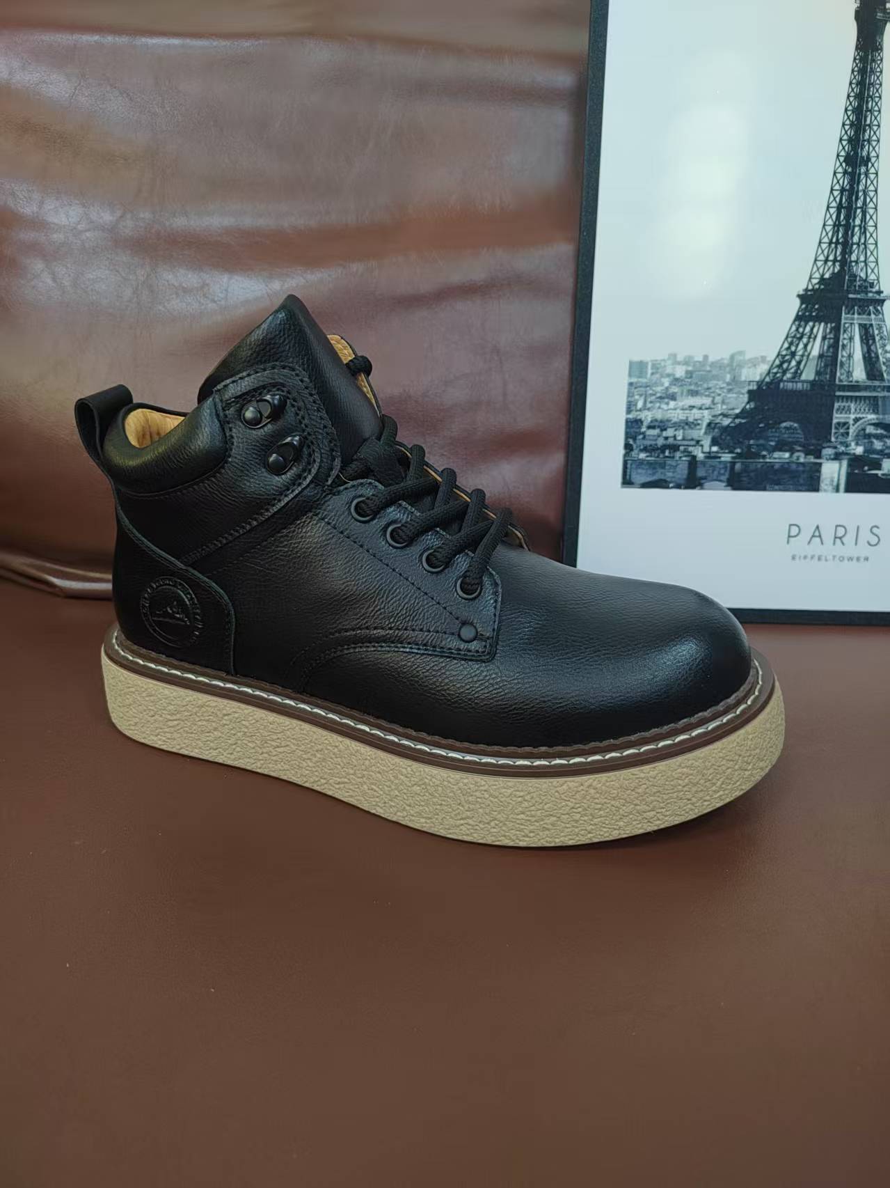 3828（微瑕，介意勿拍）男士秋冬季复古休闲时尚百搭舒适轻便潮靴