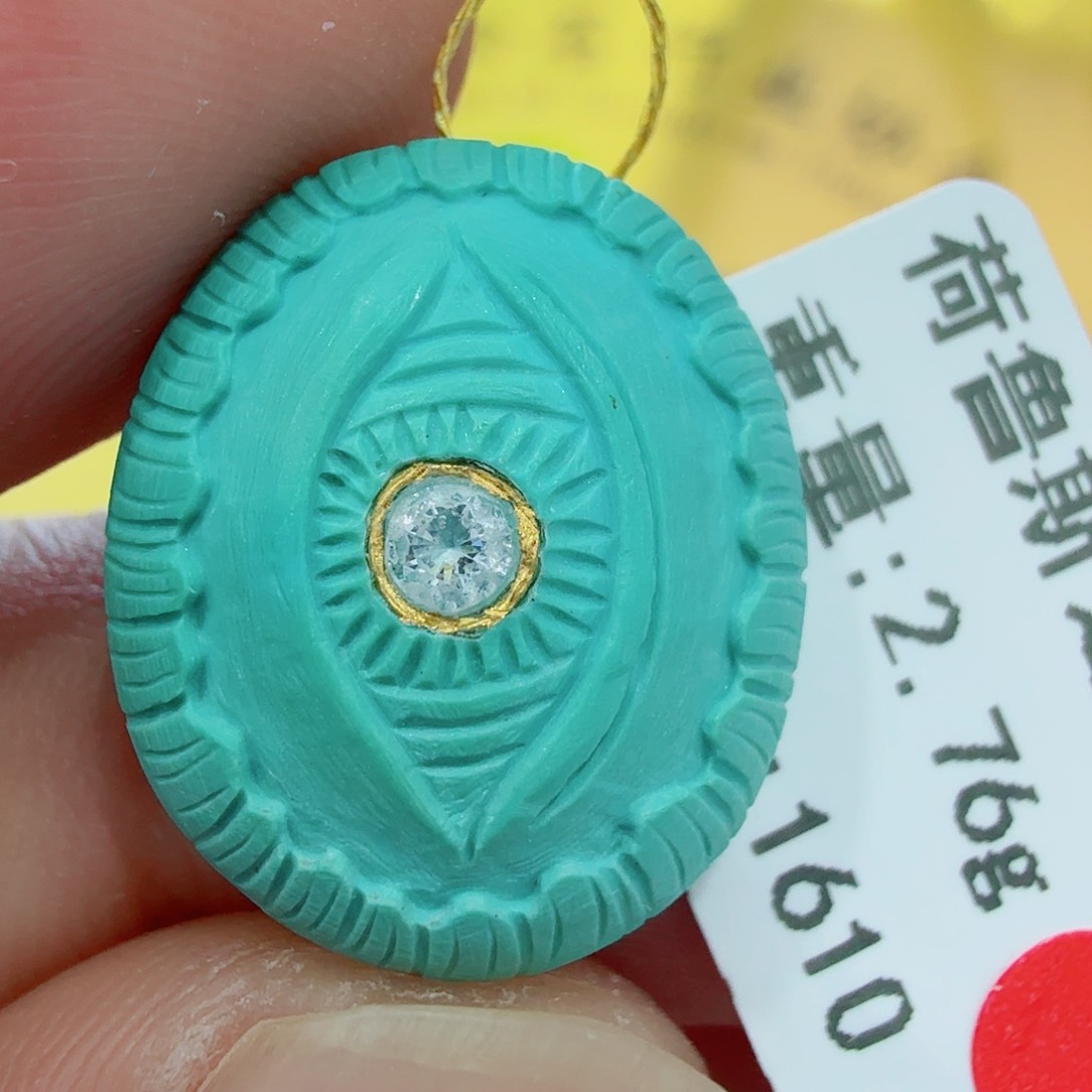 未镶嵌绿松石珠宝奇石