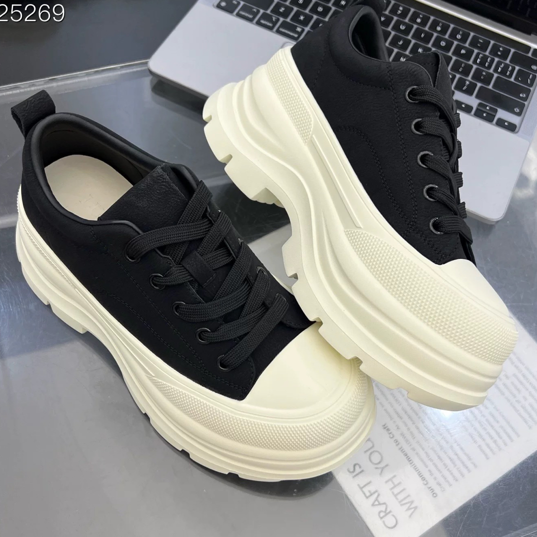 新品预售价！全皮面8cm超轻厚底动感潮款休闲鞋1-
