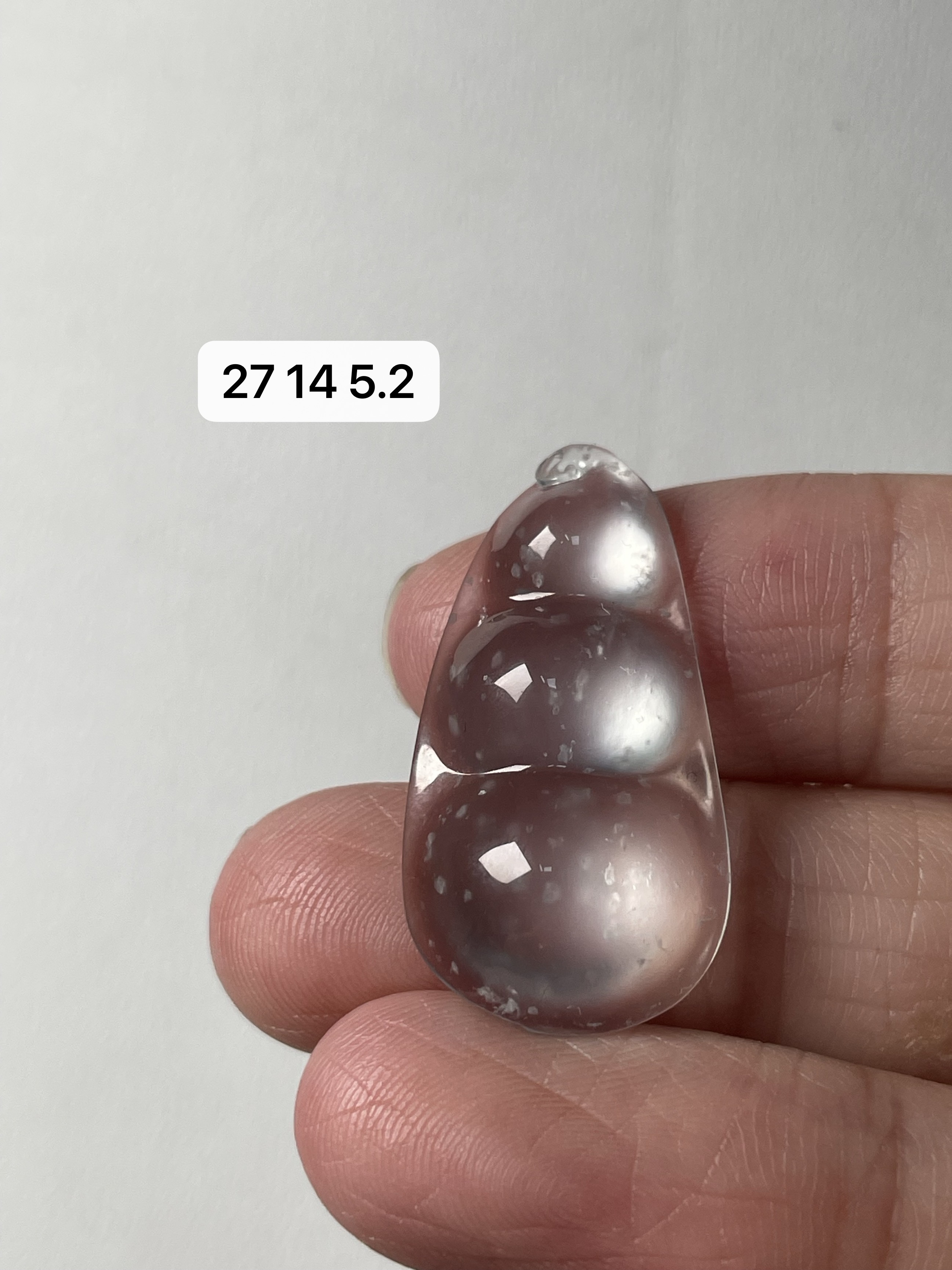 天然a货缅甸翡翠玻璃种白刚豆子吊坠