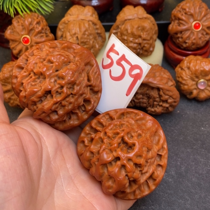 文玩核桃把件52官帽559