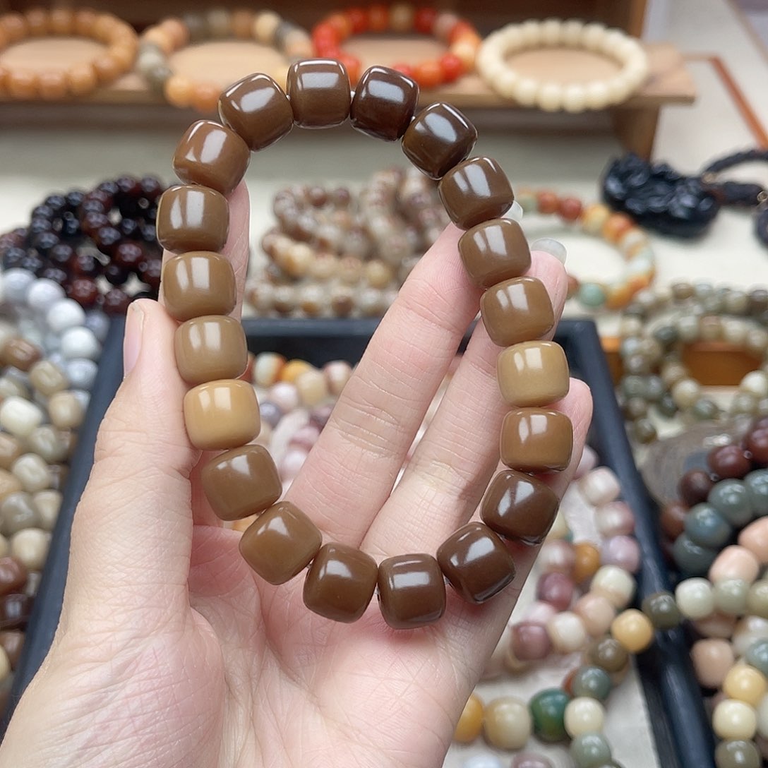 手串白玉菩提直切13