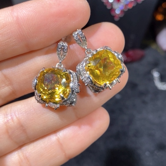 红宝石戒指银S925镶嵌