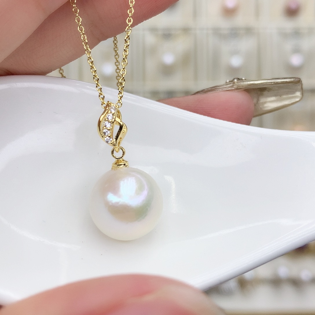 淡水珍珠颈饰合金