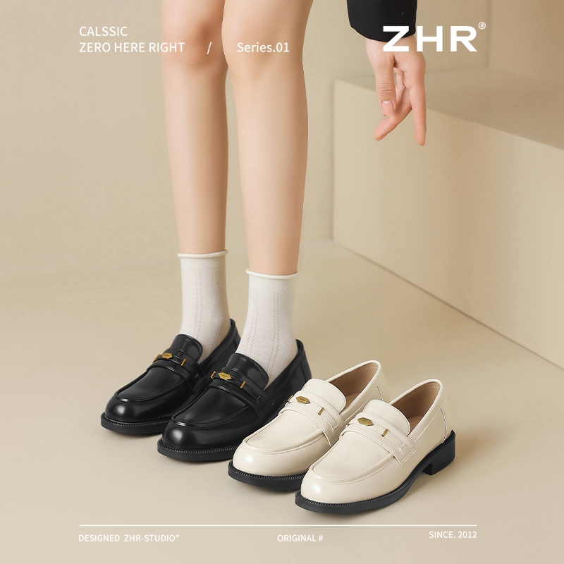 ZHR则则气质简约轻职风乐福鞋2025爆款基础百搭通勤时尚单鞋AB68