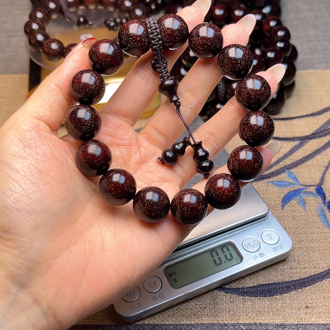 檀香紫檀（小叶紫檀）1.5 15颗满天星