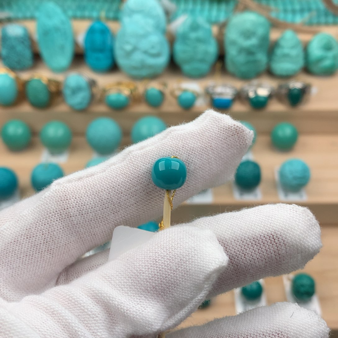 绿松石配饰未镶嵌8.0-7.2