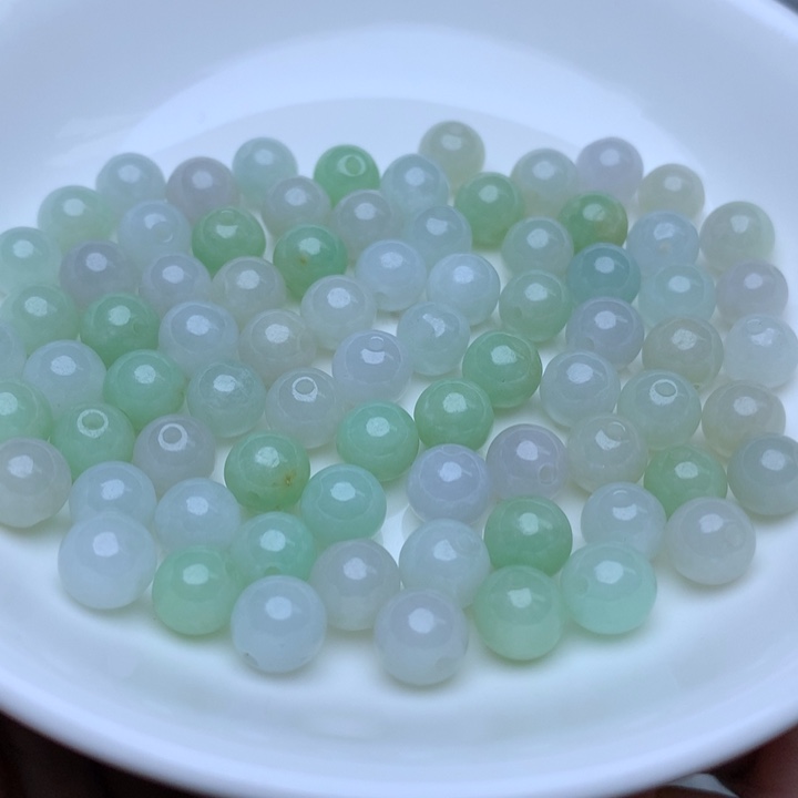 【闪购商品】未镶嵌翡翠手链卡7冰绿白20个