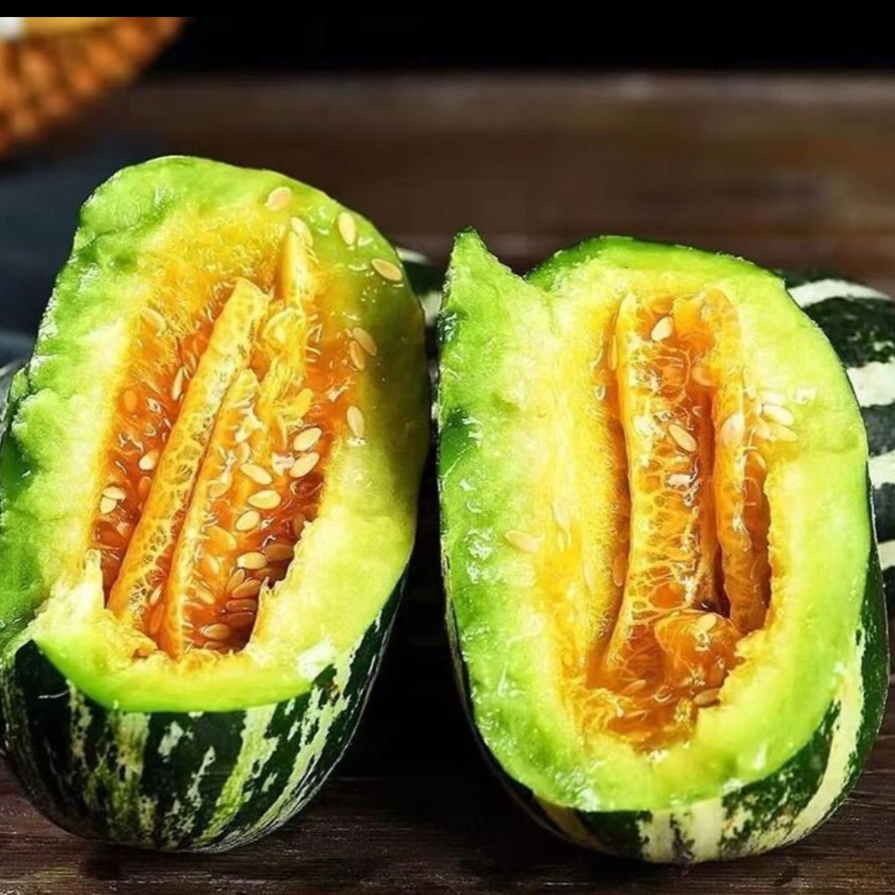 博洋九号小蜜瓜！【头茬 无甜蜜素】脆 酥 香 甜 皮薄多汁