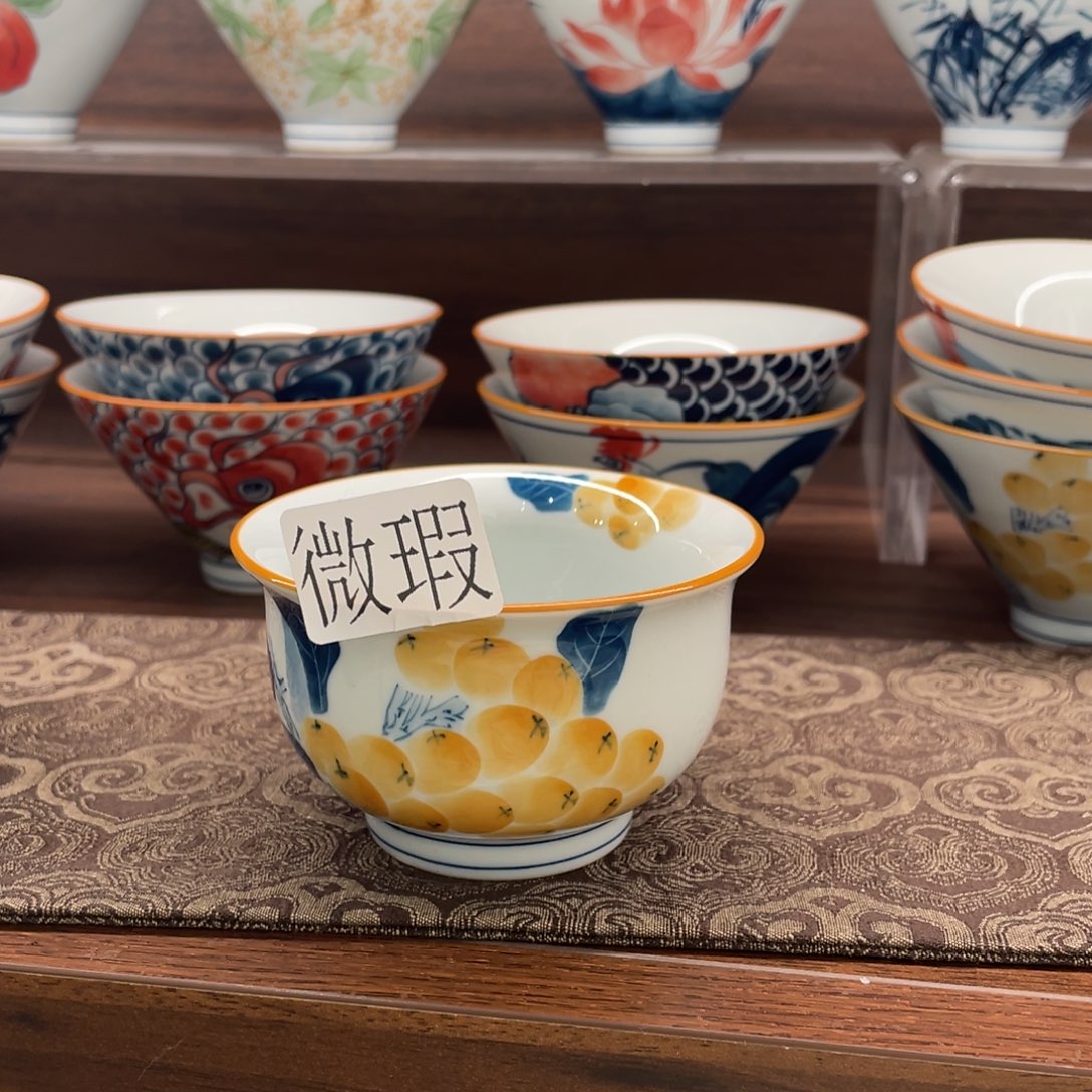 微瑕釉下彩纯手绘