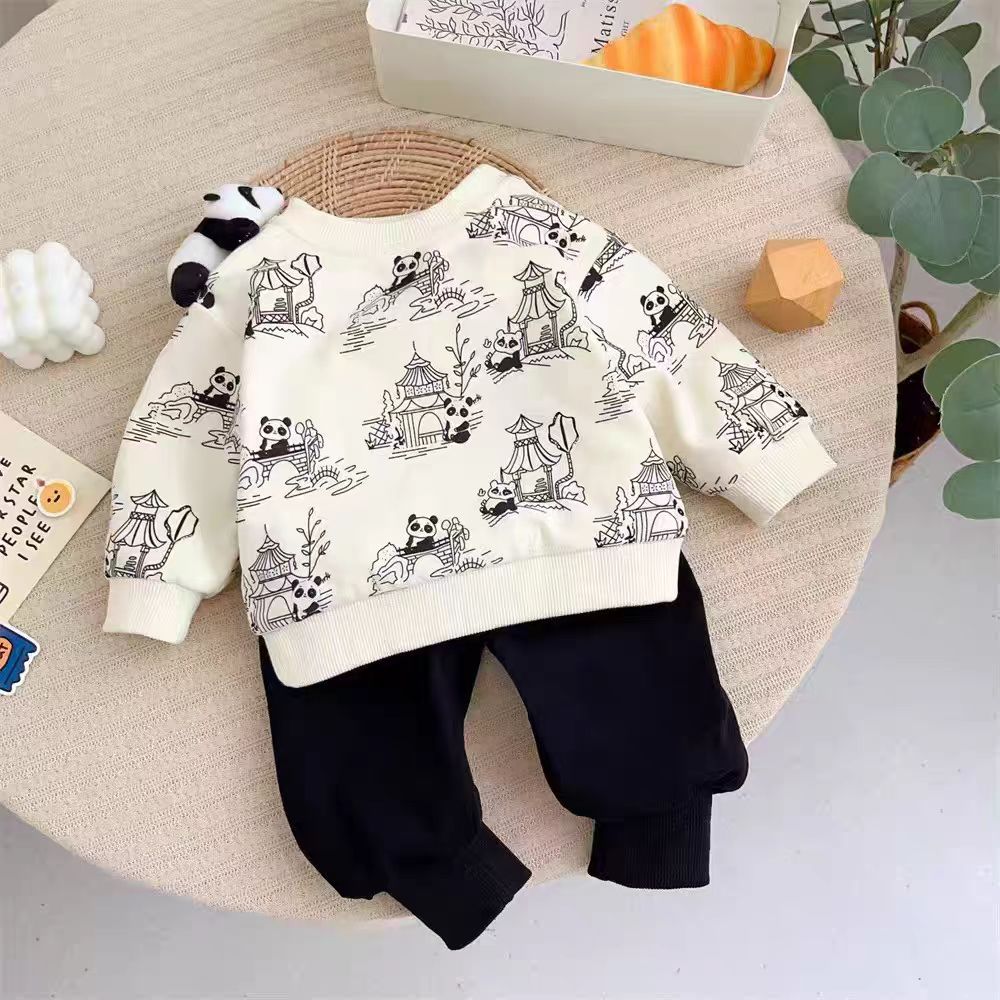 23032117熊猫套装（以直播衣服为准）婴幼儿衣服
