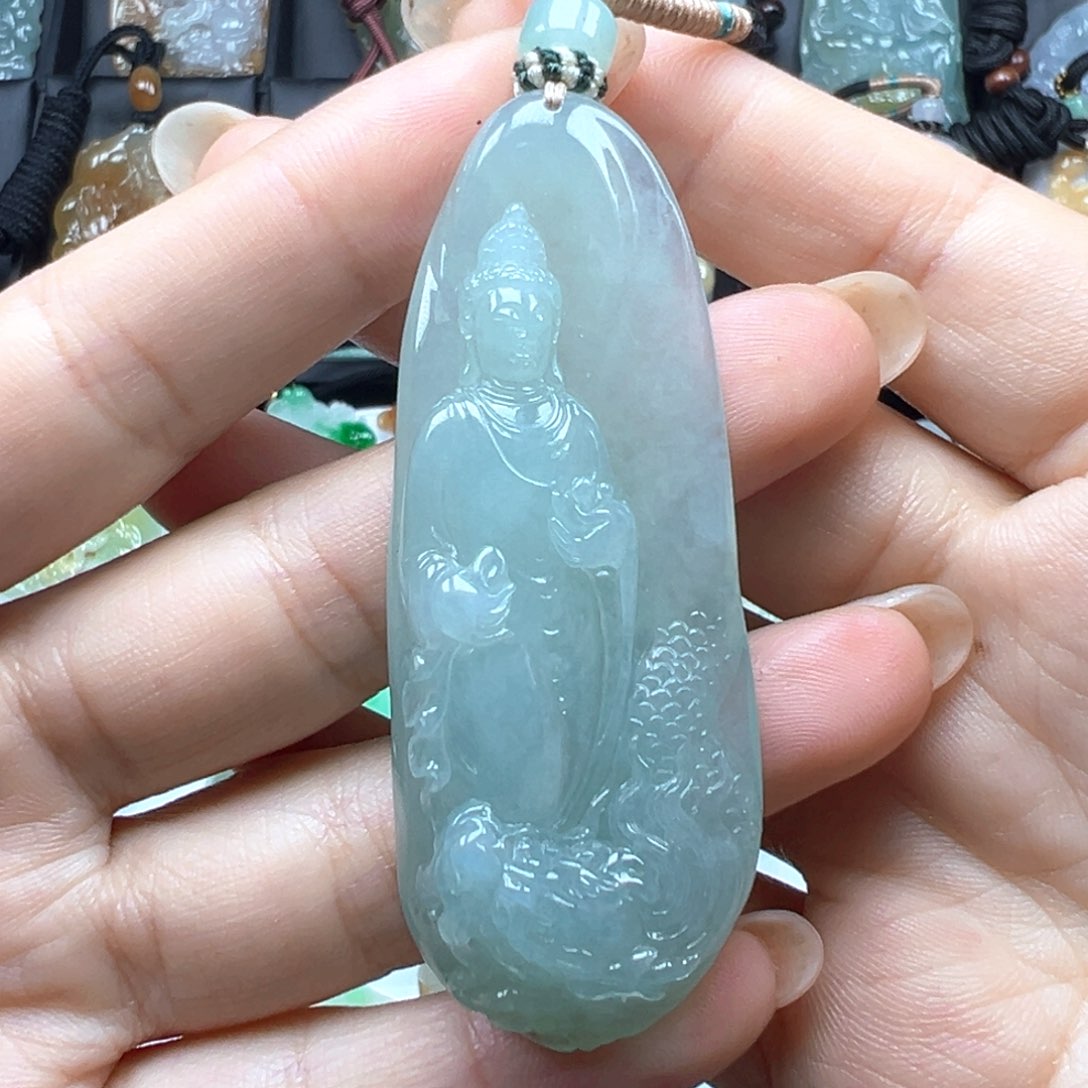 翡翠颈饰未镶嵌阿弥陀佛