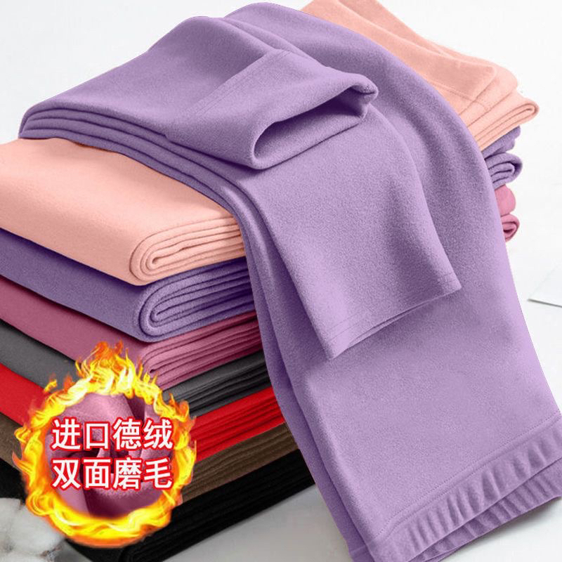 男女士秋冬打底裤秋裤双面磨毛