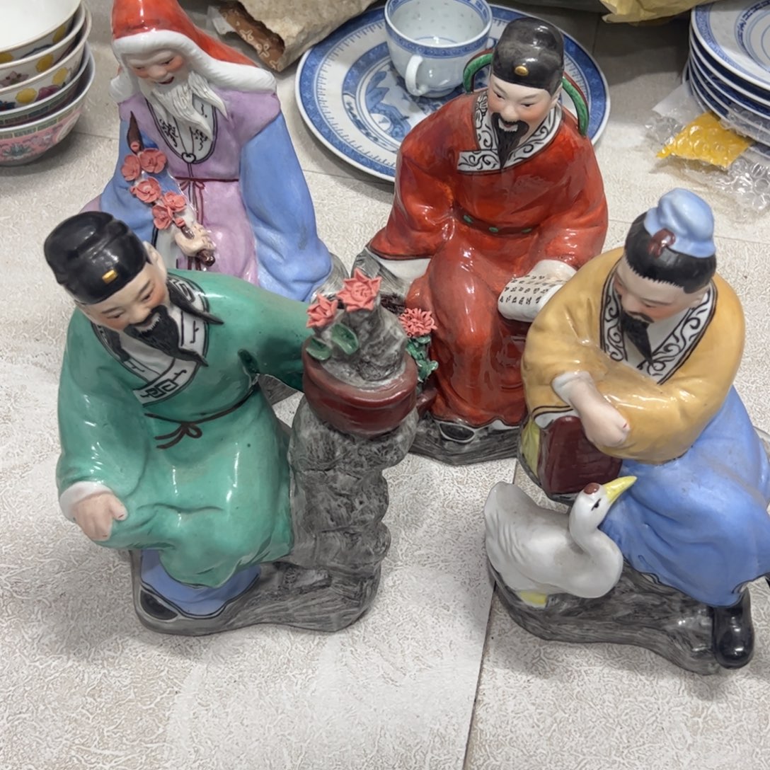 陶摆件雕塑瓷厂四爱雕塑4个