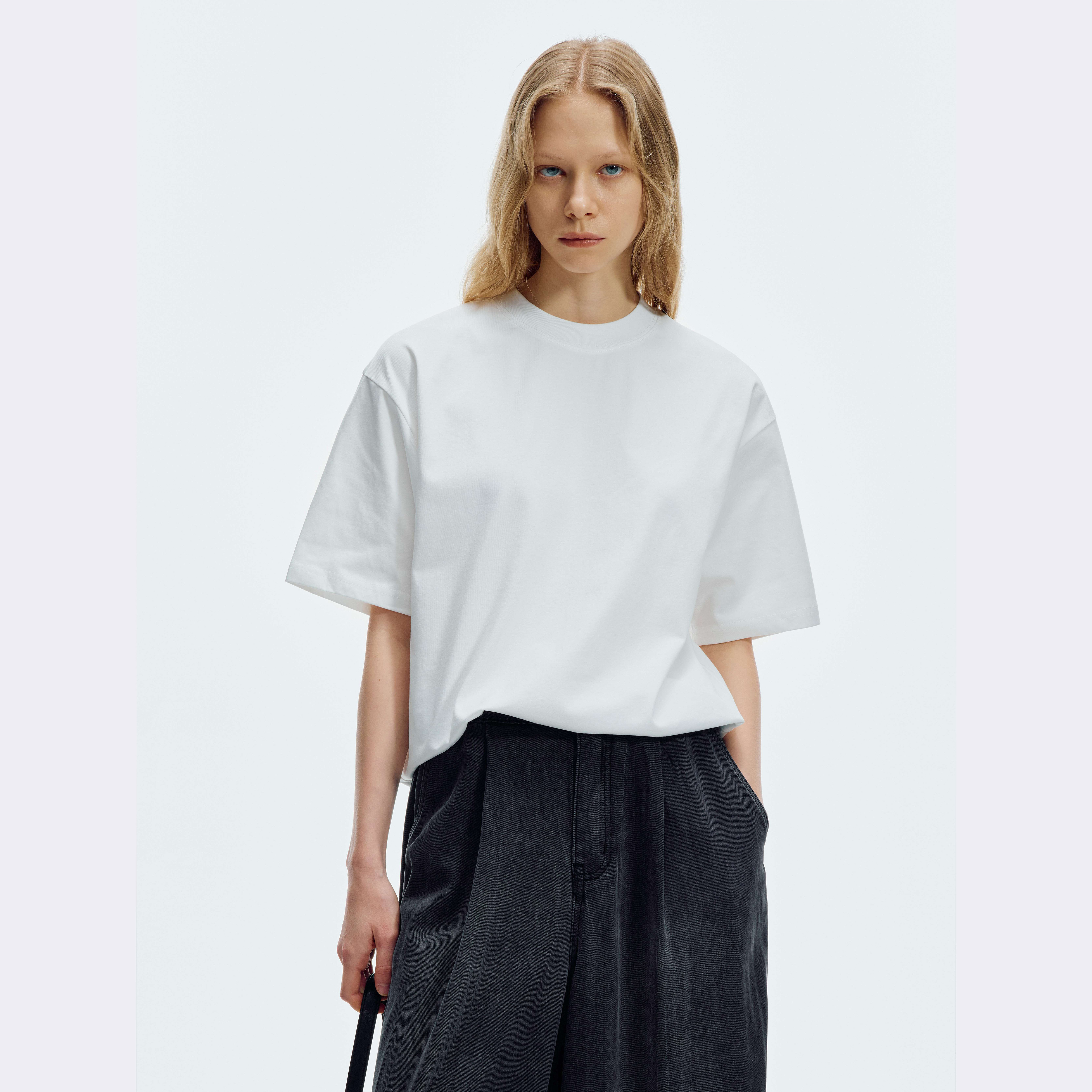 HAHAHA“凉感轻简”凉感抗菌UV阻隔速干索罗纳百搭短袖T恤1826