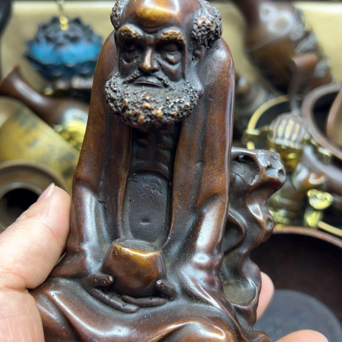 铜摆件欢迎欢迎你