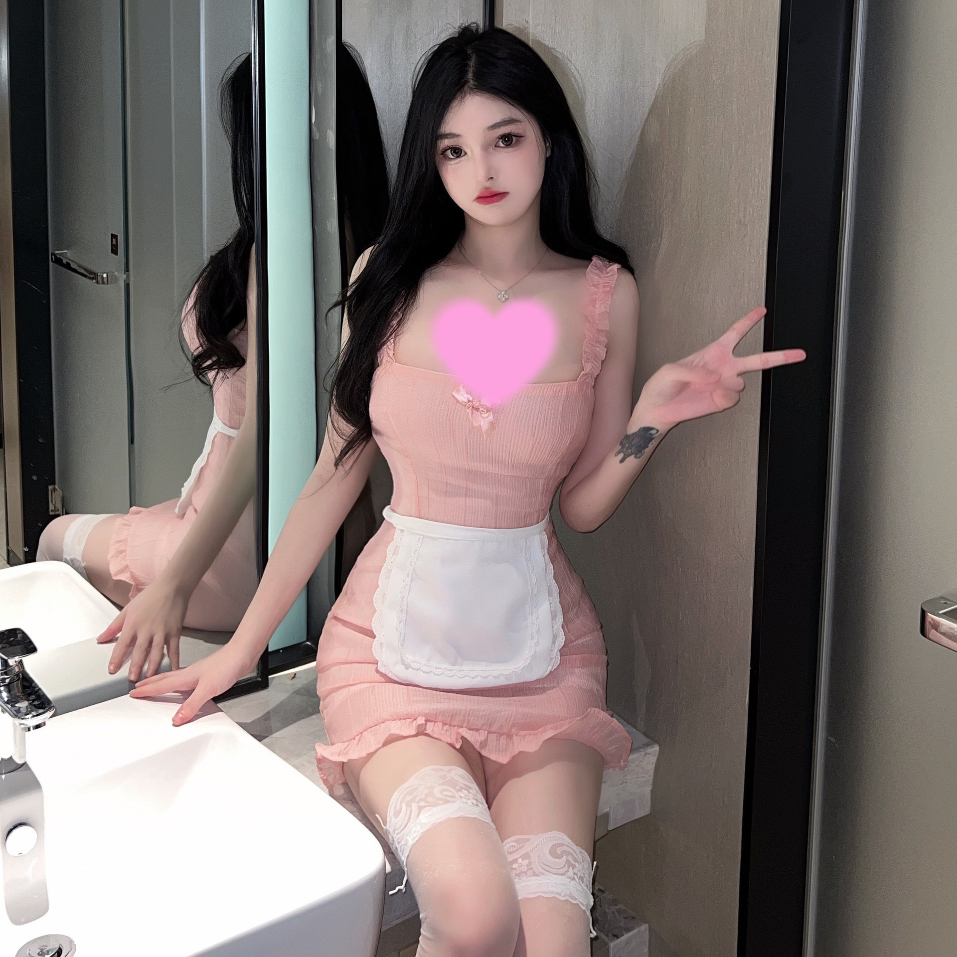 新款性感睡衣蕾丝少女镂空连体显瘦女士夏季纯欲薄款修身包臀聚拢