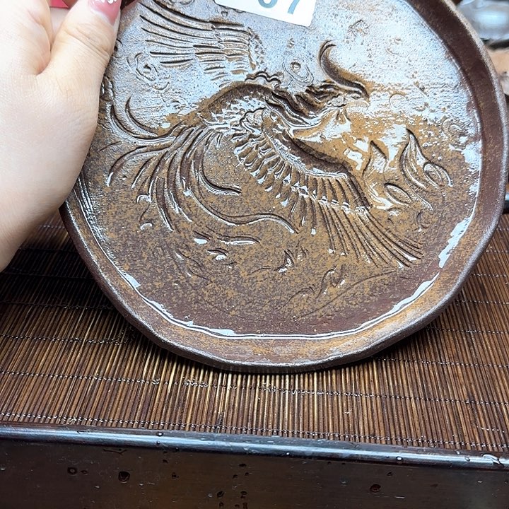纯手工制作粗陶茶具