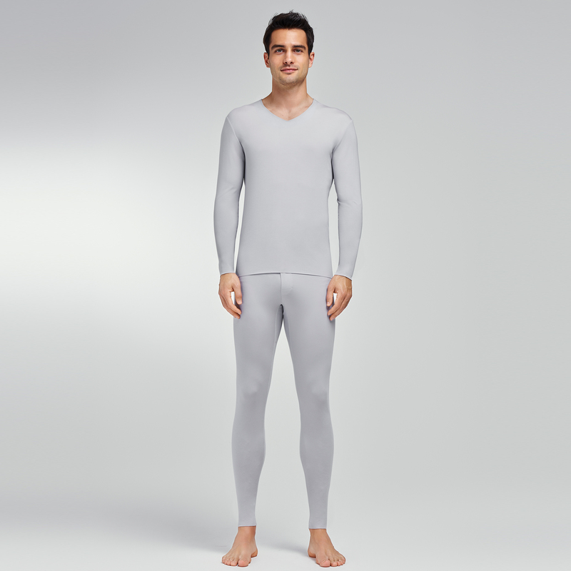 爱慕先生秋冬保暖裤高莫代尔秋裤男士无痕打底长裤NS73K211