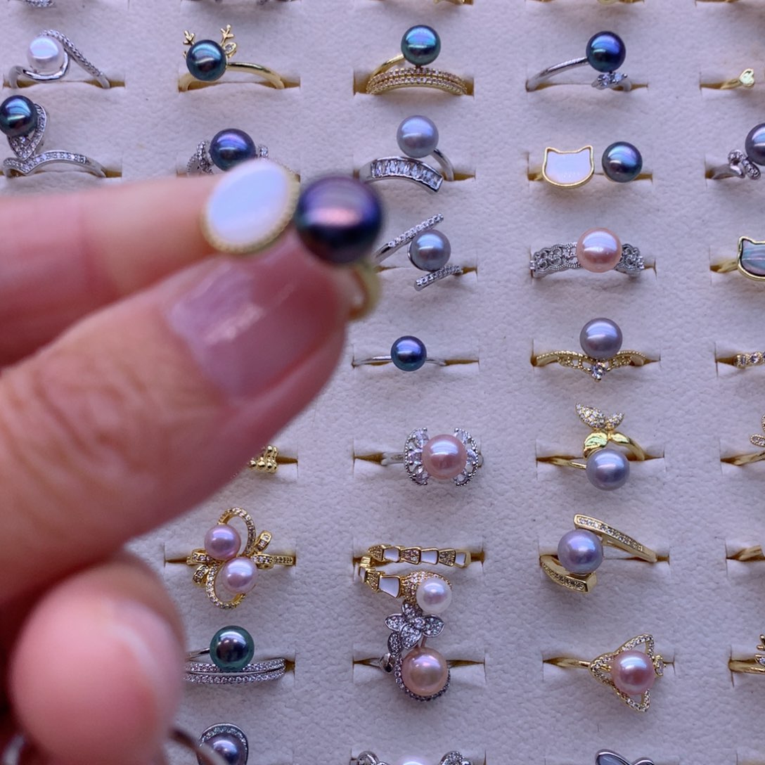 淡水珍珠耳饰合金