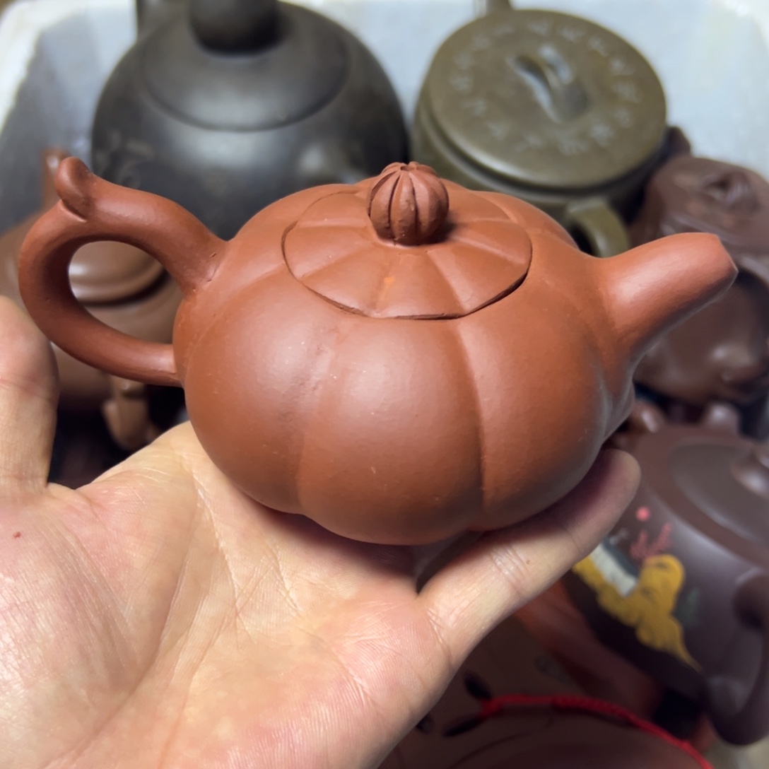 紫砂茶壶宜兴原矿紫砂壶200毫升容量半手工