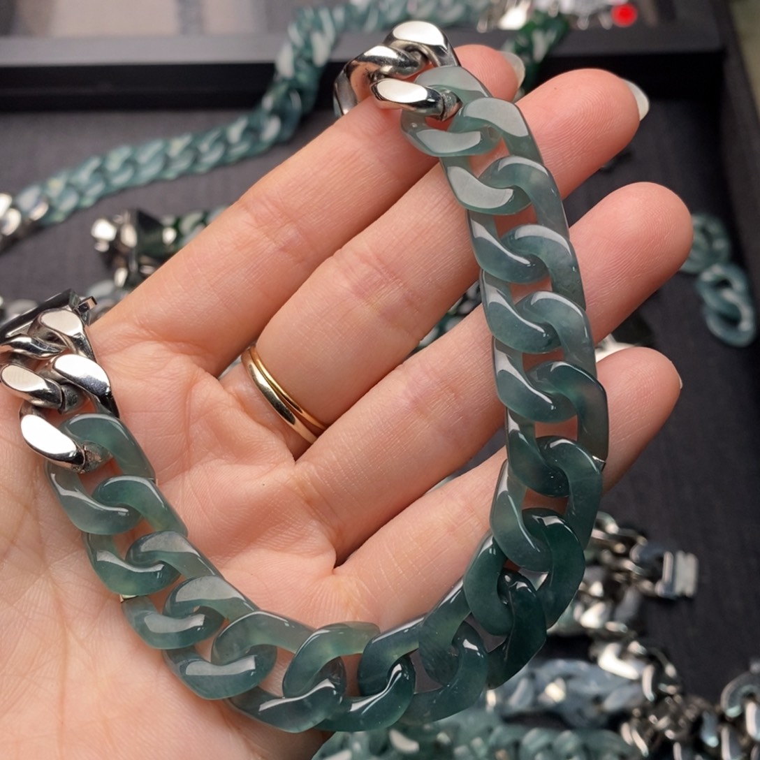 翡翠未镶嵌手链手链10001