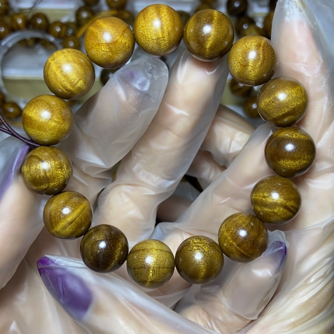 楠木（金丝楠）手串/手链枯木1.5