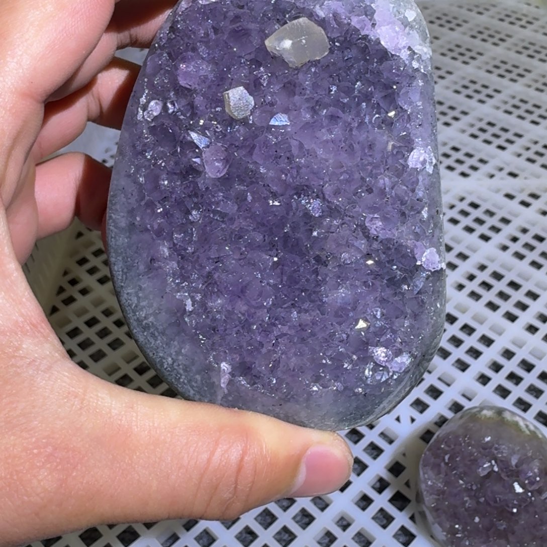 紫晶大型摆件（非配饰）银S925镶嵌