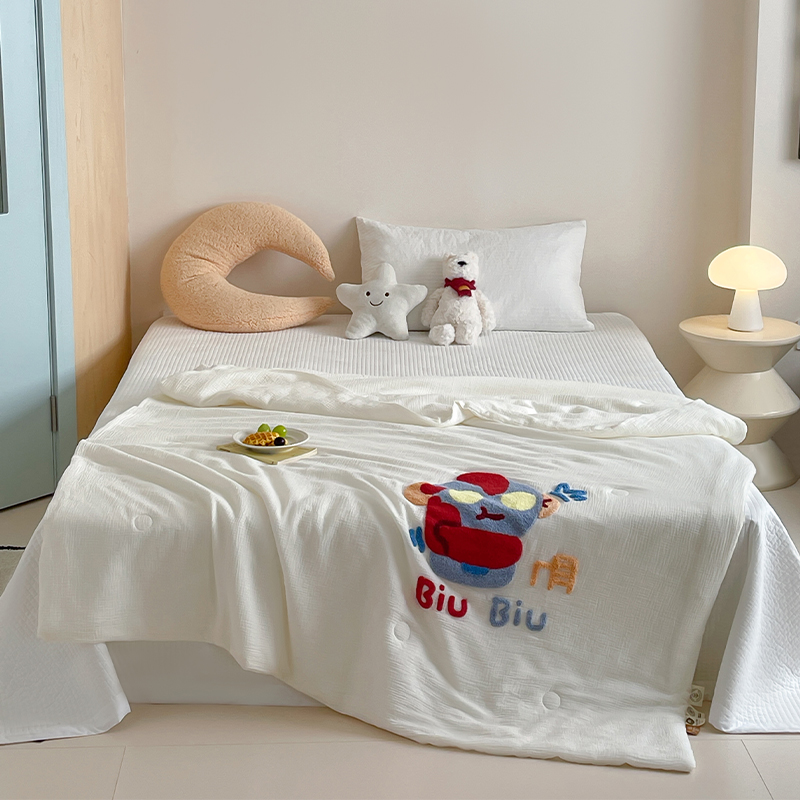 【小宋专属】【芸裕家居】A类全棉双层纱儿童卡通毛巾绣25BZ021