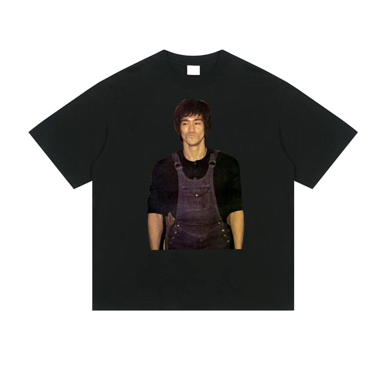 xbzwg李小龙数码直喷短袖美式小领口数码直喷短袖t恤长袖