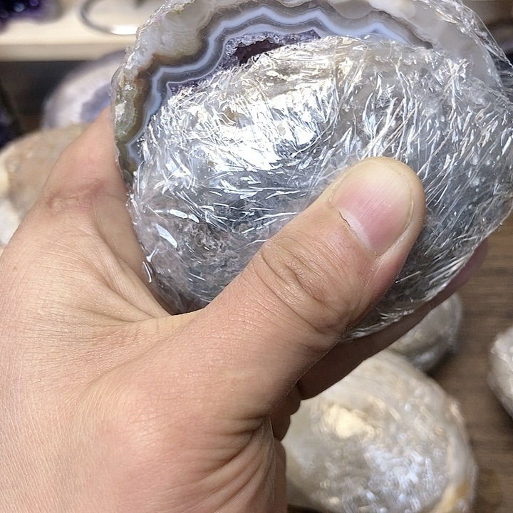 玛瑙/玉髓珠宝奇石未镶嵌福*寿