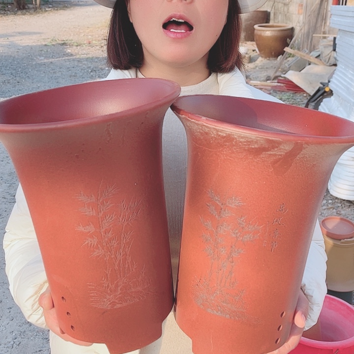 紫砂花盆宜兴紫砂精品花盆 